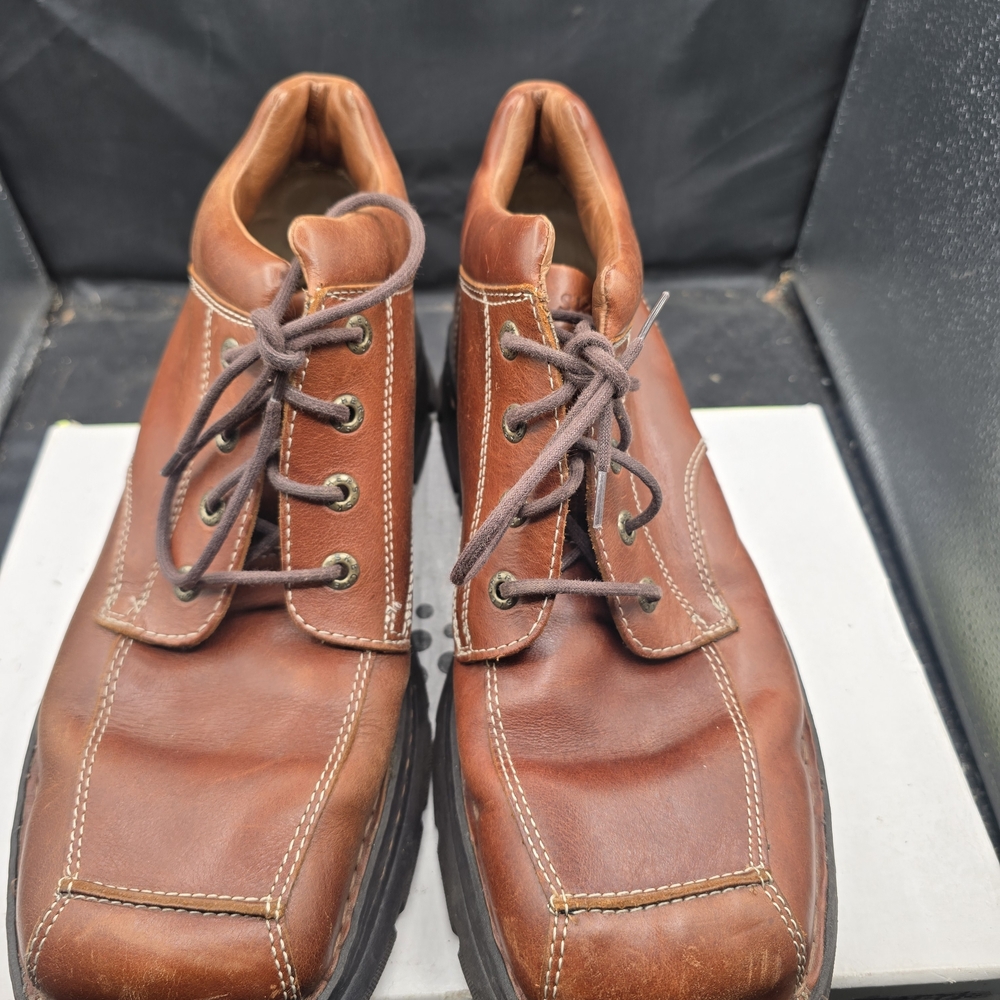 Skechers Brown Leather Oxfords for Men